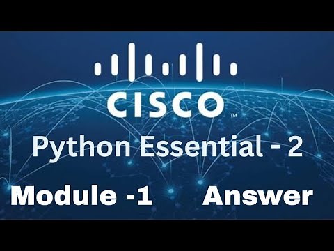 Cisco Python Essentials 2 - Module 1 Quiz Answers
