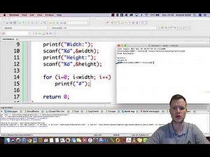 Ex2. C Programming - Draw A Rectangle (For Loop)