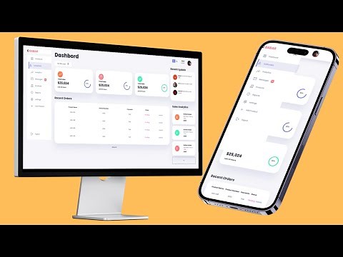 📊 Build a Responsive Admin Dashboard with HTML, CSS, and JavaScript | Step-by-Step Tutorial