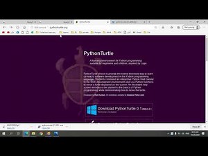 1 download and install Python turtle تحميل برنامج بايثون ترتل