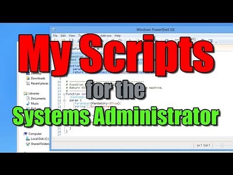 My PowerShell Scripts - Systems Administration #powershell #script #sysadmin