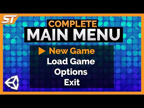 MAIN MENU in Unity (Best Menu Tutorial 2024)