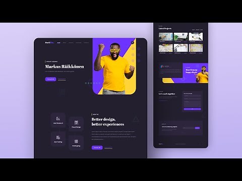 🔥 Create a Portfolio Website Using HTML & CSS & JavaScript | Light & Dark Theme