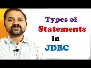 Types of Statements in JDBC || Web Technologies || Advanced Java