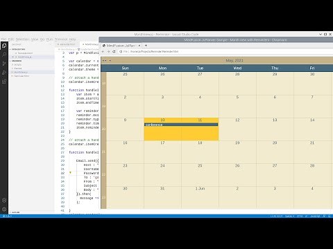 Adding Reminders to Schedule Events in JavaScript