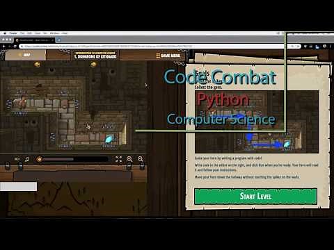Code Combat Dungeons of Kithgard - Level 1 Python Tutorial with Solution