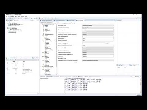 Performing a Sensitivity Analysis in CPLEX (Optimization Studio & Interactive Optimizer)