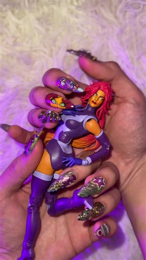 thee Alien Superstar set by @Latelier Nails PH💗💜 💫🧡🪐💚 - My first ever #pressonnails #nailart #nailinspo #starfire #aesthetic