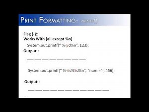 Print Formatting Part 5: printf() Flag - (JAVA)