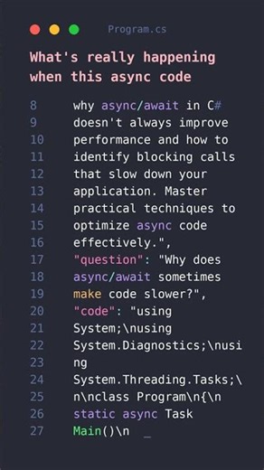 📚 Practical C#: json\n{\n "title": "C# Asy #CSharp 🔥 #coding #viral #c#