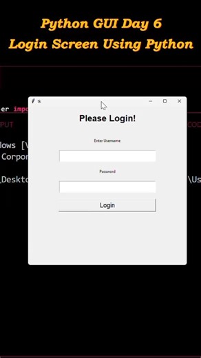 Create a Login Screen Using Python GUI