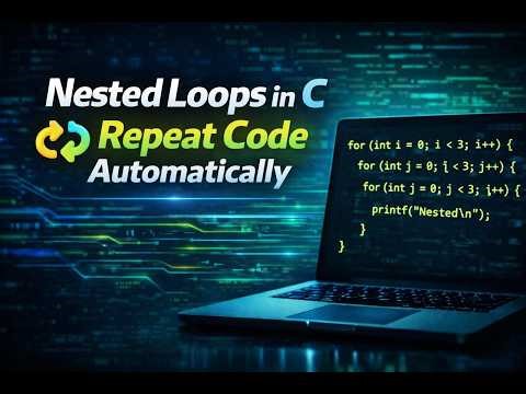 Nested Loop in C | Print Tables Program Explained