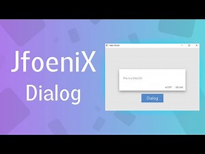 JavaFX - JFoeniX dialog setup