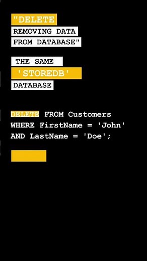 DELETE: Removing Unwanted Data