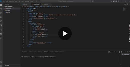 Dynamic Date Display UI with JavaScript | Deepak J.h posted on the topic | LinkedIn
