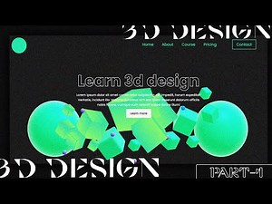 3D landing page using three.js and spline3D || HTML CSS || 3D for web || Part-1