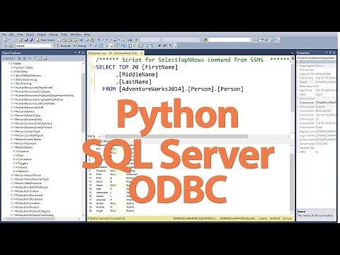 How to Connect to SQL Server with Python Via ODBC