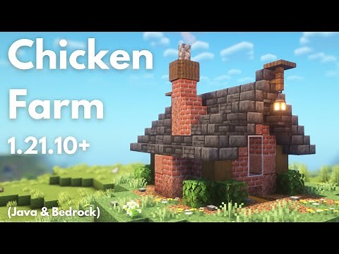 AUTOMATIC CHICKEN FARM | Minecraft tutorial | Java & Bedrock 1.21.11