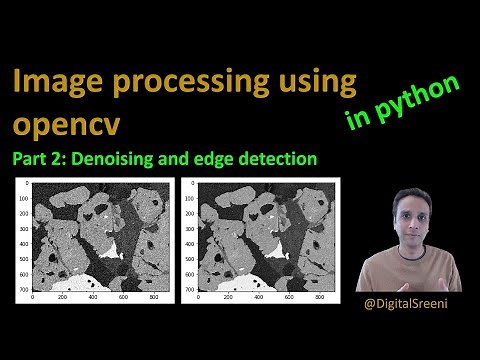 26 - Denoising and edge detection using opencv in Python