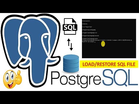 How To Load/Restore PostgreSQL Database Using psql Command || PostgreSQL SQL File Restore Or Load