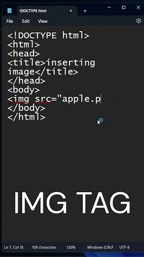 How To Insert Image | HTML Tutorial #html