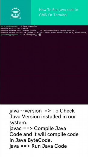How to run a Java program in the Terminal ? Running Java Programs in CMD | Step-by-Step Guide #java
