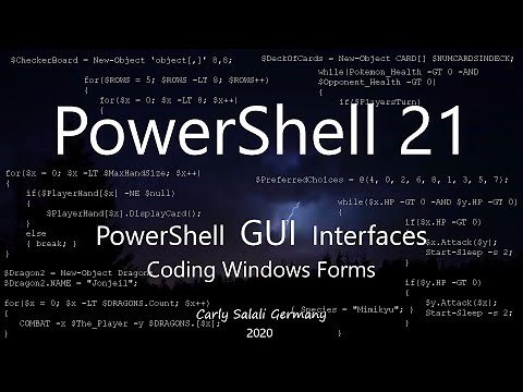 PowerShell 21: GUI Interfaces - Coding Windows Forms