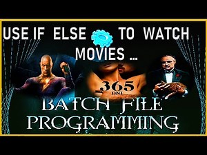How to open any MP4 or MKV files using Batch Script ? | batch scripting | Watch your favorite movies