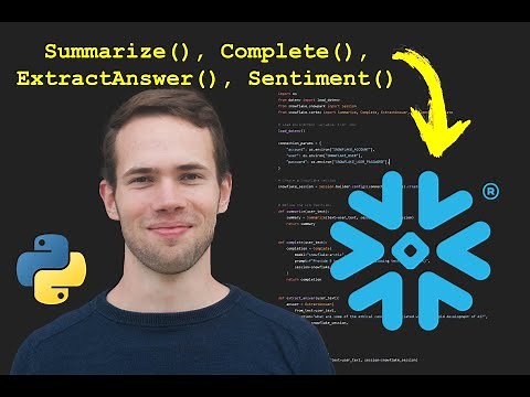 How to start using Snowflake Cortex LLM functions🔥: Python — Snowflake #1