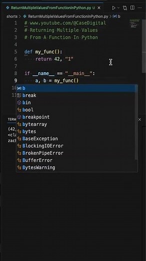 How to Return Multiple Values From A Function In Python #python #code #programming
