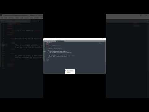 Simple Website Introduction and Tutorial Using Sublime Text