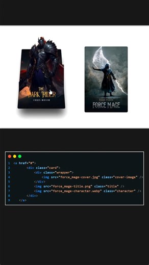 dynamic 3D card using html, css, and javascript #html #css #coding #programming #frontend