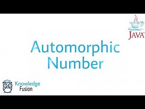 How to check a number is Automorphic or not using JAVA Programming | ICSE