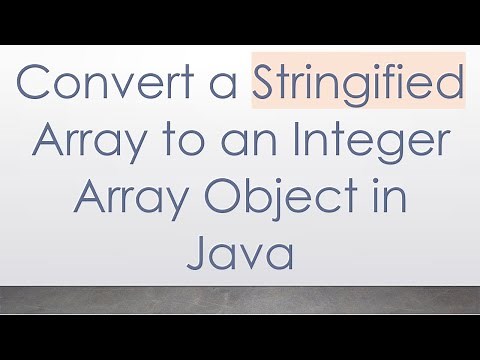 Convert a Stringified Array to an Integer Array Object in Java