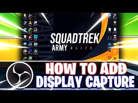 OBS Studio: How to Add a Display Capture // Monitor // Screen (OBS Studio Tutorial)