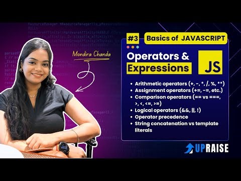 JavaScript Basics #3: Operators & Expressions Explained (Beginner Friendly)