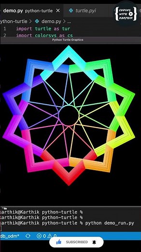 Superb graphics with python turtle | Python Turtle Graphics 21 | Awesome python turtle graphics