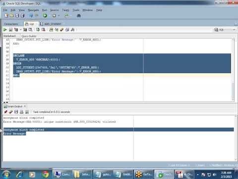 PLSQL Procedures and Functions