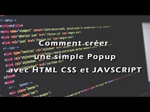 coursaline.com: Créer une simple Popup avec HTML, CSS et JAVASCRIPT