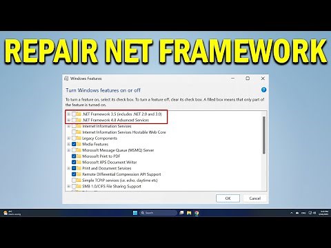 How To Repair NET Framework on Windows 10 & 11 - Quick Fix