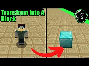 How to transform into a block using command blocks (No mods) | Minecraft
