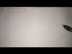 17. LL(1), LR(0) and SLR(1) parsing in single example | Canonical collection of LR(0) items