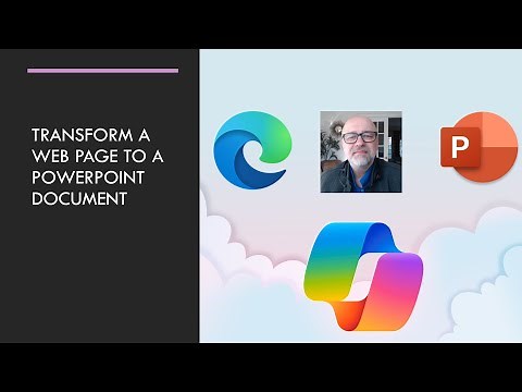 Transform a web page in a PowerPoint document