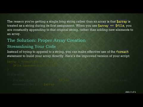 Mastering PowerShell Arrays: Building Multiline Output from File Names