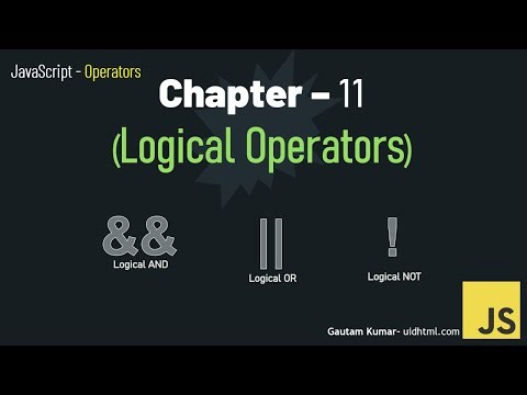 JavaScript - 11 | Logical operators