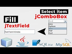 Java SWING #18 - Fill jTextField When jComboBox item is selected in Java Netbeans SQlite (mysql)