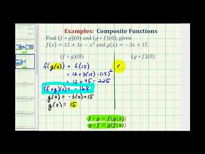 Ex 1: Composite Function Values