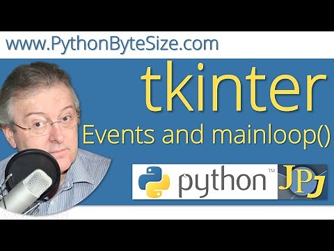 tkinter events and mainloop()