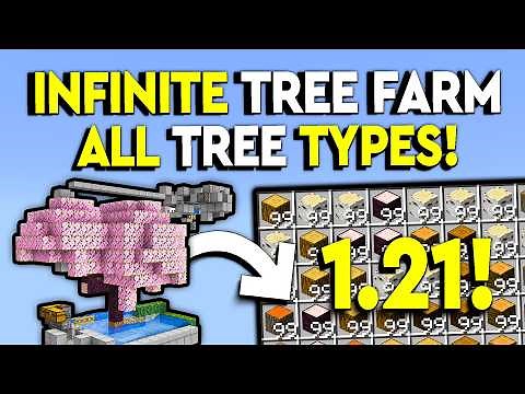 BEST INFINITE TREE FARM 1.21 Minecraft Tutorial - 28,000/HOUR!