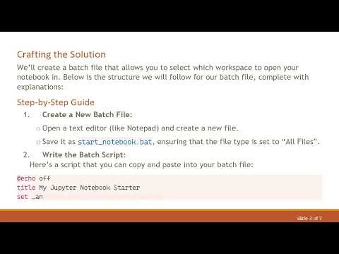 How to Run an IPython Notebook Using a Batch File on Windows 10